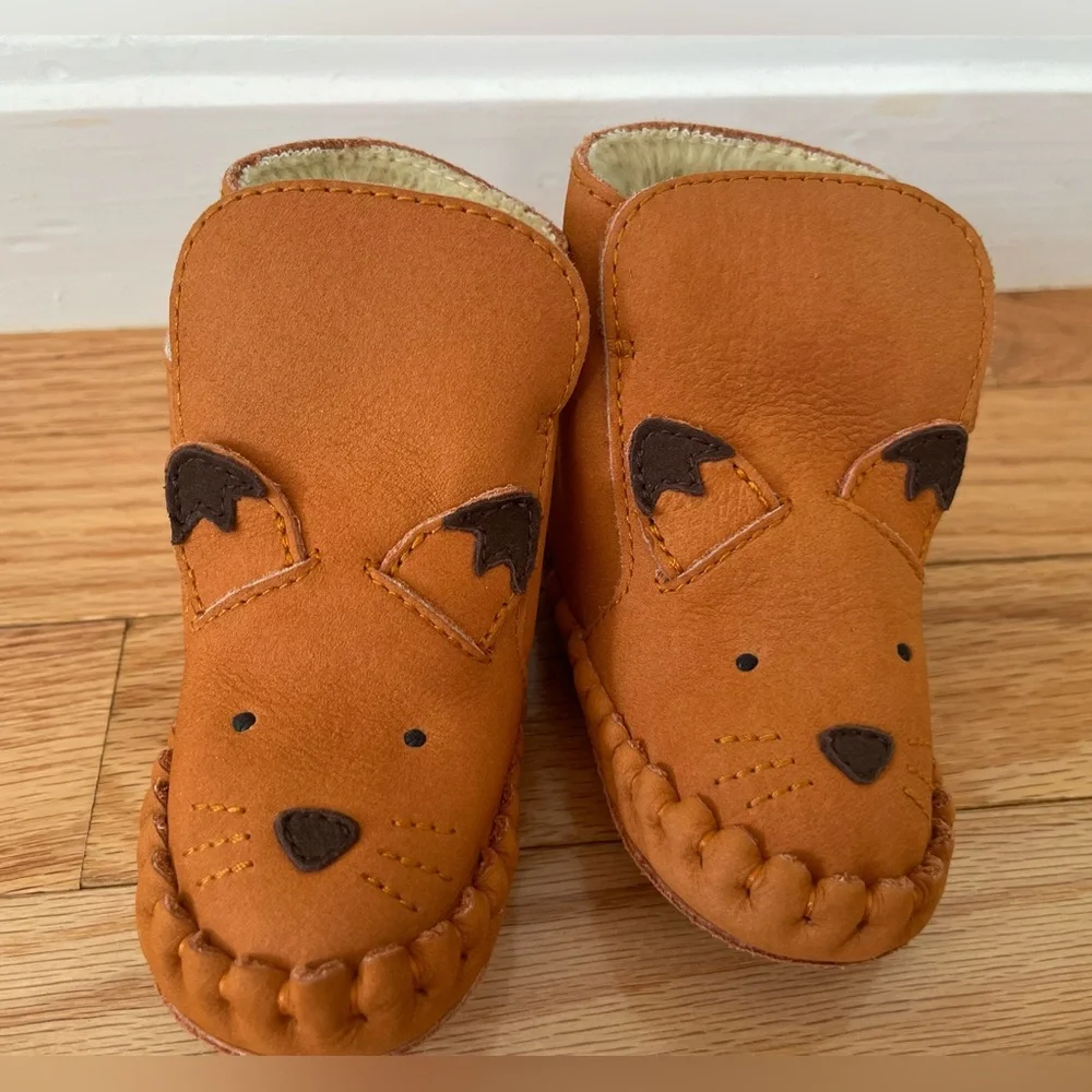 NWT Donsje ‘Fox’ Baby Booties 🦊 6–12M